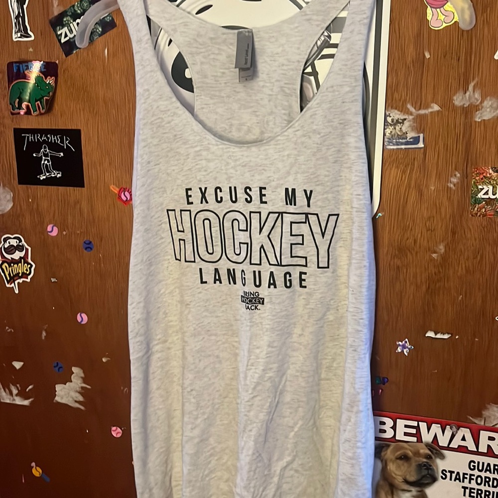 Light grey womens tank top